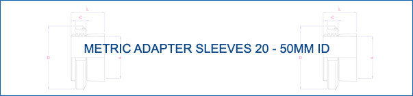 Adapter Sleeve Metric 20-50 mm