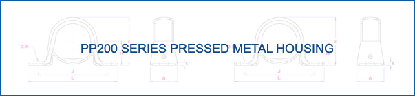 PP200 Series Pressed Metal Housing Metric