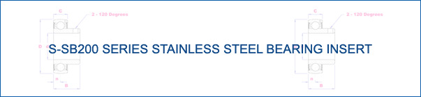 S-SB200 Series Stainless Steel Bearing Inserts