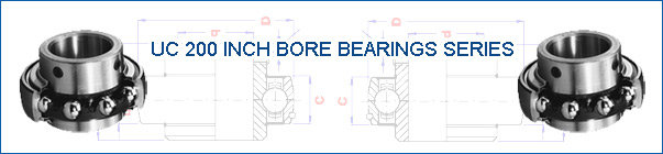 UC200 Series Inch Bore Bearing Insert